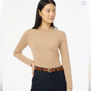JCREW ruffle sweater XL NWT